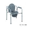 Buy cheap Bedside Handicapped Folding Commode Chair , Adult Toilet Potty Portable Commode Chair Elevated Seat from wholesalers