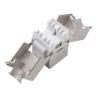 Buy cheap CAT.6A FTP Zinc Die-casting Toolless Keystone Jack Module 180 Degree Slim Type from wholesalers