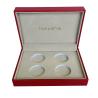 Buy cheap Custom Red Leatherette Commemorative Coin Boxes 133*110*80mm from wholesalers