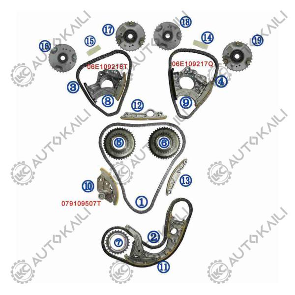 Buy cheap Timing Chain Kit For AUDI A8L CEUA/CEUE 4.0TFSI 10-13 from wholesalers