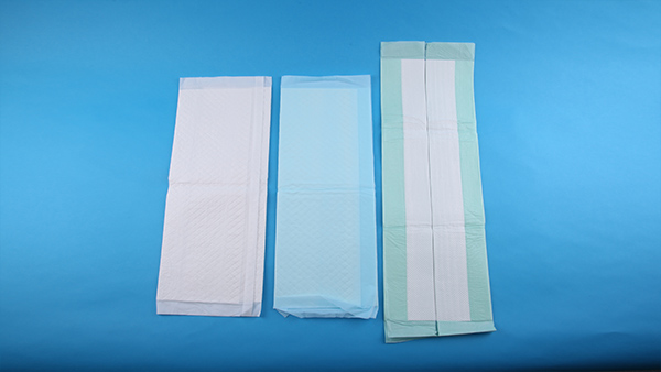 Embroidered Disposable Hospital Bed Sheet with Fluff Pulp SAP Type Absorbent Under Pad
