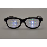 Buy cheap Promotional Black Frame Plastic Diffraction Glasses For Watching Fireworks product