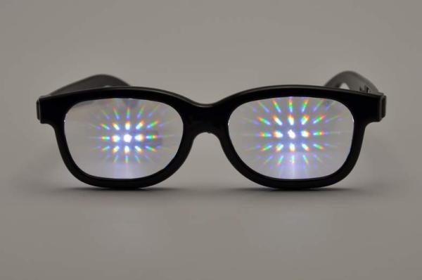 Buy cheap Promotional Black Frame Plastic Diffraction Glasses For Watching Fireworks from wholesalers