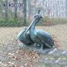 Buy cheap Casting bronze large pelican outdoor statue garden decoration from wholesalers