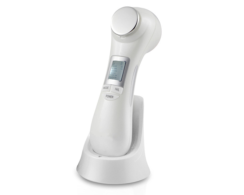 6 In 1 Multifunction Beauty Device RF Hot Cold Led Light Therapy ION Vibrate Machine