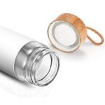 20oz Shatter Resistant Glass Drinking Bottles With Lids , Food Grade Glass Gym