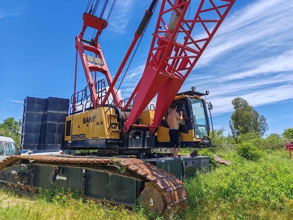 Buy cheap Convenient Operation 150ton Lattice Boom Crawler Crane For Heavy Equipment Hoisting 2019 Sy from wholesalers