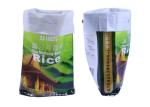 Water Resistant Poly Woven Sacks , Woven Poly Bags For 25 Kg Rice