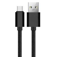 Buy cheap Black Color 3A USB Charging Data Cable Nylon Braided RoHS CE Certified product