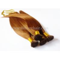 Buy cheap Hot Selling Pre Bonded Hair Extensions - 18" Popular Brown Pre Bonded I Tip Hair product