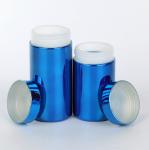 Glossy Plastic Powder Canister Wide Mouth Bottle 1.5-3mm Thick For Capsule