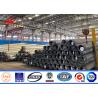 Buy cheap Q235 Q345 Q460 69kv Galvanized Steel Pole , Power Transmission Line Pole from wholesalers