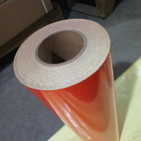 Buy cheap Orange Color Ultra Reflective Vinyl Film , Vinyl Wrap Reflective Rolls Cold - Resistant from wholesalers