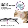 Buy cheap No Slip Food Water Tall Cat Bowls With Elevated Arched Stand from wholesalers