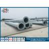 Buy cheap Hot Dip Galvanized Steel Tapered Electrical Power Pole Q345 For Transmission Line from wholesalers