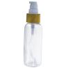 Buy cheap Hot selling natural clear PET plastic lotion pump bottle with bamboo cap 200ml from wholesalers