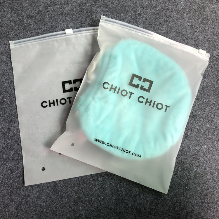 CPE Slider Top Zipper Bag For Swimwear Custom Printed Clothes Packaging Frosted Poly Bags,frosted slider zipper lock pla