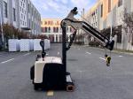 Motor Customized Electric Counter Balance Forklift Mini Crane Arm Length 2480 mm