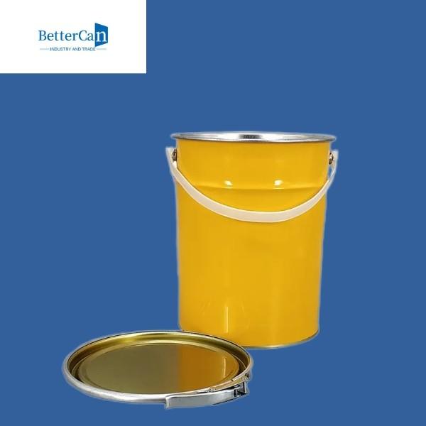 Buy cheap 0.28mm-0.35mm Metal Paint Pail Round 5 Litre Metal Bucket UN Approved from wholesalers