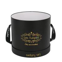 Buy cheap Round design luxury cardboard paper flower hat gift box for roses packaging with product