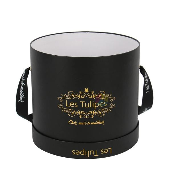 Buy cheap Round design luxury cardboard paper flower hat gift box for roses packaging with custom logo from wholesalers