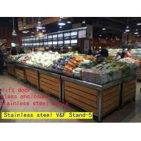 Buy cheap supermarket stainless steel produce bin with lift door product