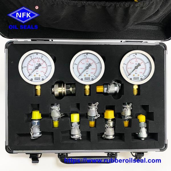 Buy cheap Excavator Hydraulic Pressure Test Gauge Kit With Stainless Steel Case from wholesalers