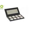 Buy cheap 8 Pans Magnetic Eyeshadow Case , Black Paper Blank Eyeshadow Palette from wholesalers