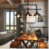 Buy cheap Vintage industrial wind and water pipe chandelier creative three end restaurant bar kitchen long lamp（WH-VP-226) from wholesalers
