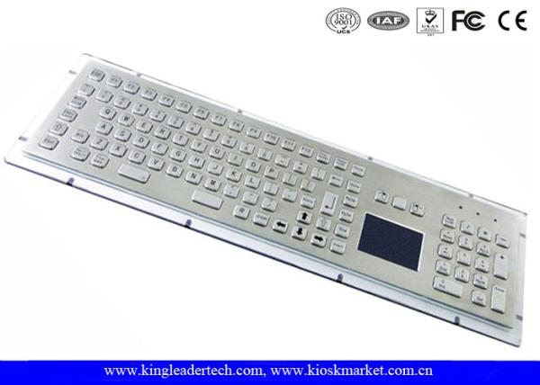 Buy cheap Customizable Industrial Keyboard With Touchpad Stainless Steel Vandal Proof from wholesalers