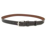 28mm Brown Ladies Genuine Leather Belt With Contrast Color Stitching
