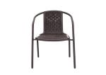 Anti Mould Garden Rattan Chair Metal And Wicker Patio Chairs 2.9kg