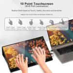 Viewing Angle 85/85/85/85 15.6 Inch 4K Portable Monitor Touchscreen 600