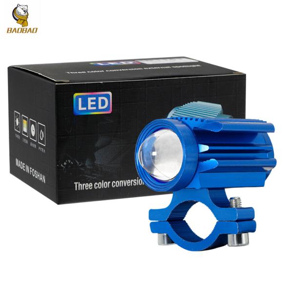 Buy cheap White Yellow Flash Motorcycle Spotlight LED Light External Mini Driving Light from wholesalers