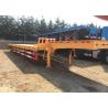 Buy cheap Gooseneck Tri Axles 4 Axle 70 80 Ton Low Deck Semi Low Bed Trailer from wholesalers
