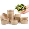 Buy cheap ODM / OEM Emballages Alimentaires Round Biodegradable Eco-Friendly Take Away Salad Fast Kraft Paper Packaging Bowl from wholesalers