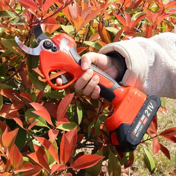 OEM Logo Battery Power Trade Brushless Cordless Shear Hand Garden Wood Scissors