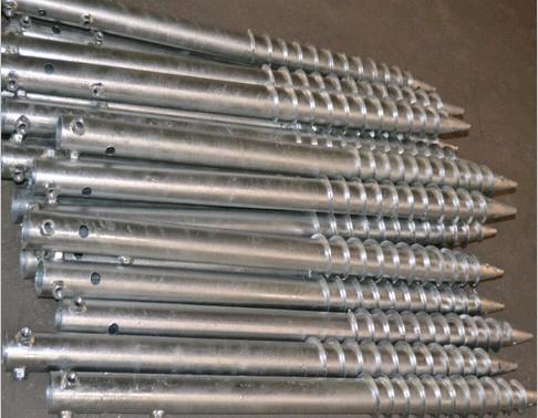 Buy cheap ANSI Galvanized Ground Foundation Screws Heavy Duty Ground Anchors 14 Inch from wholesalers
