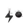 Buy cheap High Quality Vintage Punk Black Titanium Steel Earrings Cool Lightning Small Stud Earrings for Men and Women from wholesalers