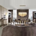 Fashion SS Dining Tables Kitchen Room Furniture Marble Top