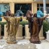 Buy cheap Brass Bronze Jesus Statue Life Size Religious Statues Catholic Metal Sculpture Spots Goods Outdoor Church from wholesalers