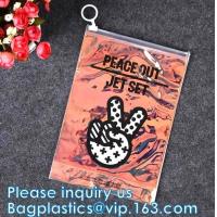 Buy cheap Vinyl Slider PE PVC EVA Forsted Matte Compostable Zipper Lock Bag, Holographic product