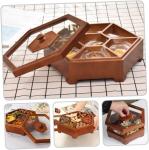 Customized Box Divided Multi-Function Wedding Dried Fruit Nuts Crackers Food