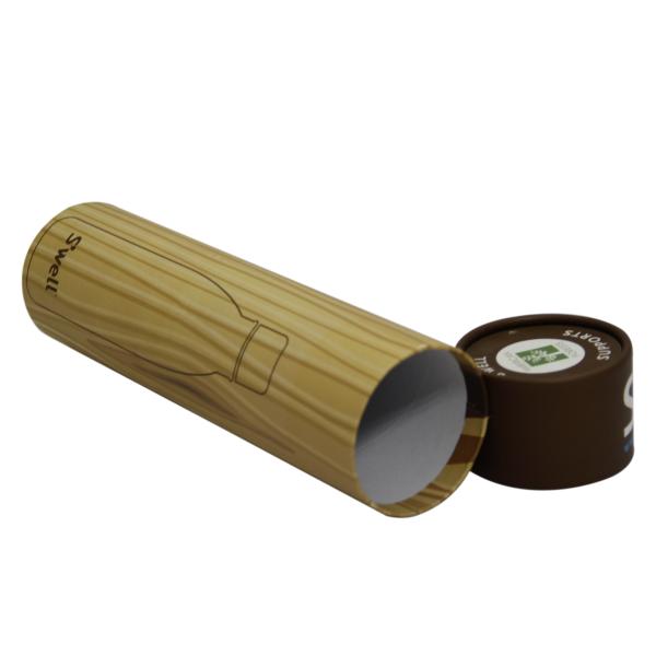 Buy cheap Pantone Brown Round Whole Paper Tube Packaging For Wine Packaging from wholesalers