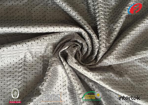 Quality Blue Colour 100% Polyester Sports Mesh Fabric Athletic Garment Material for sale