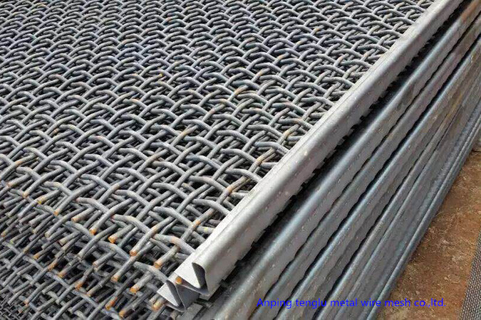 0.1-8" Hole Size Crimped Wire Mesh 304 304L Stainless Steel For Mine Sieve