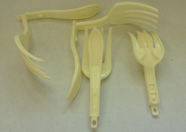 Disposable folding plastic fork Instant noodles, fruit fork disposable plastic