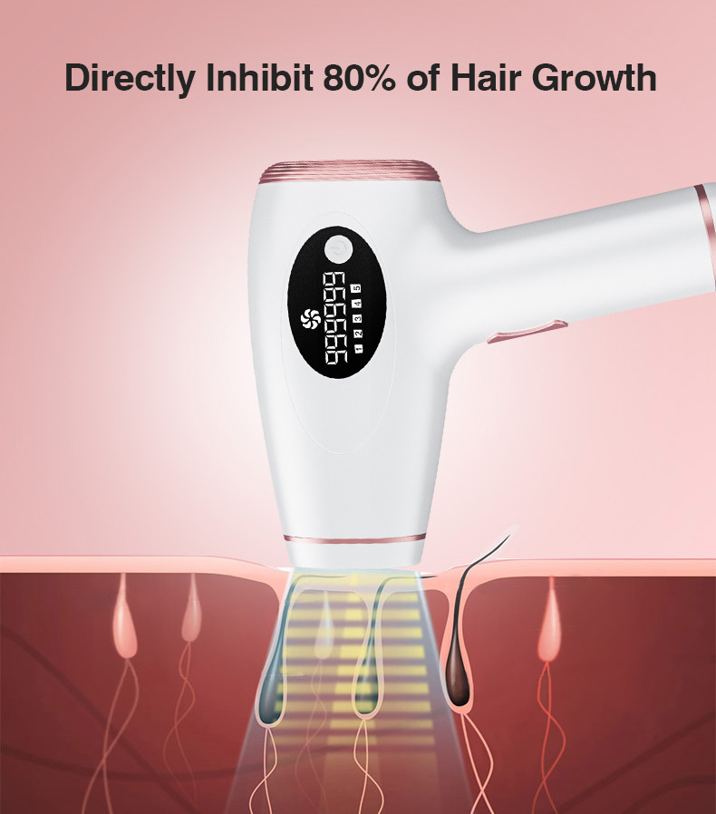 Hot selling 999999 flashes IPL Hair Removal Epilator with LED screen Permanent Hair Removal instrument For Home use