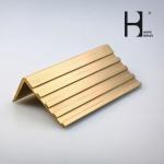 Shining Polishing 57% Cu Skidproof Brass Stair Nosing For Flooring Safety