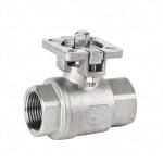 304 stainless steel two-piece high platform ball valve two-piece wire buckle